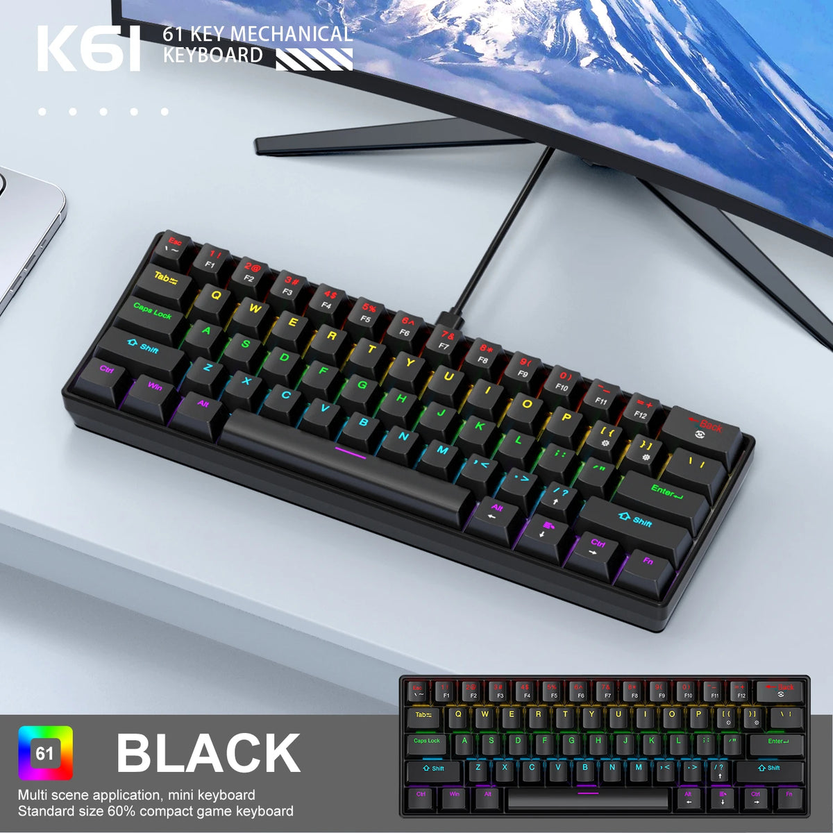 Mini Keyboard with Backlight