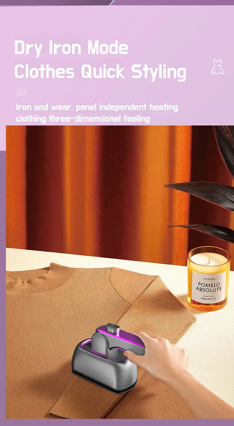 Portable Mini Steam Iron for Clothes