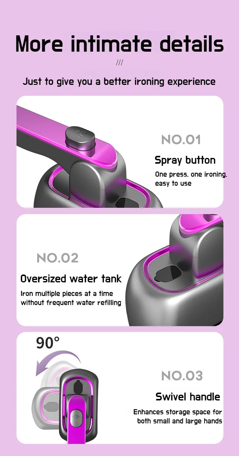 Portable Mini Steam Iron for Clothes