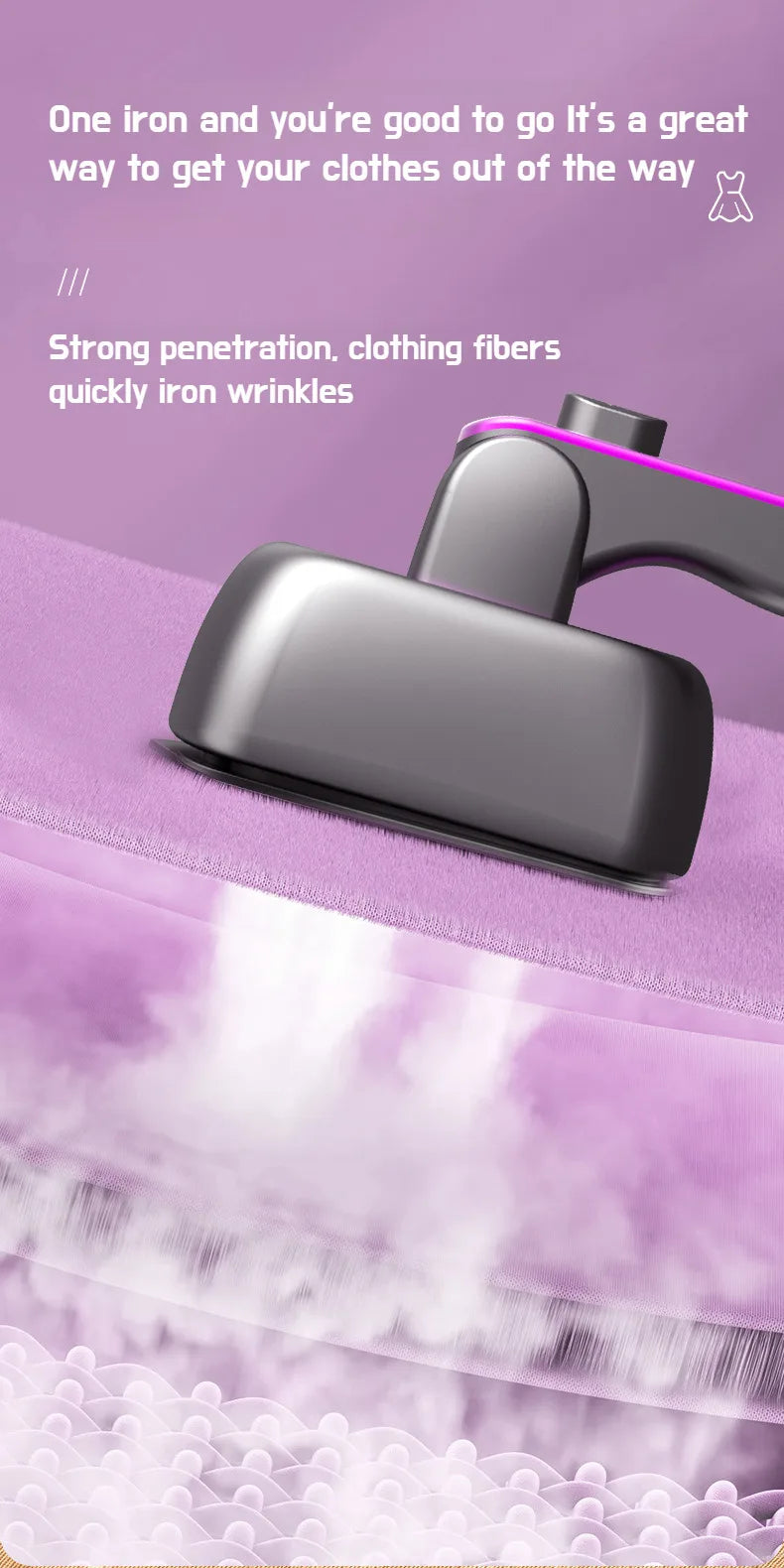 Portable Mini Steam Iron for Clothes
