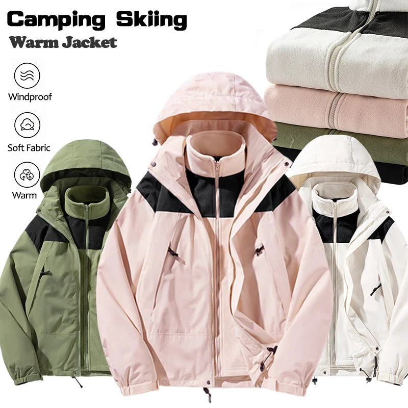 New 3-in-one Waterproof Breathable Jackets for Men/Women