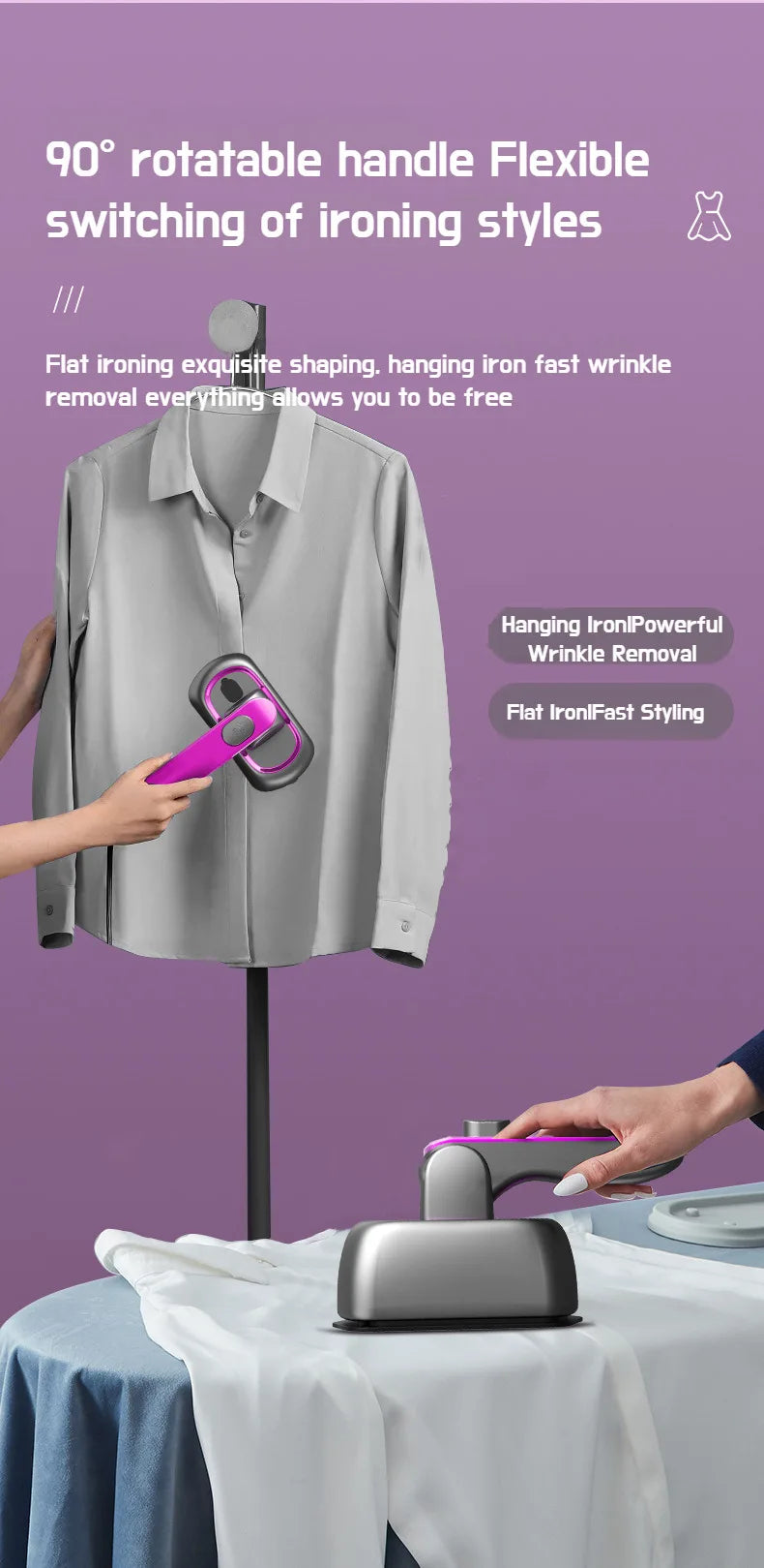 Portable Mini Steam Iron for Clothes