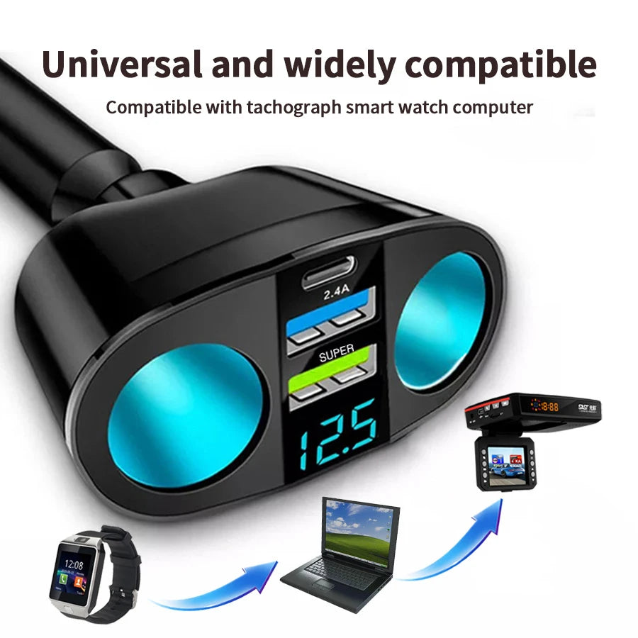 Multiple USB Car Charger