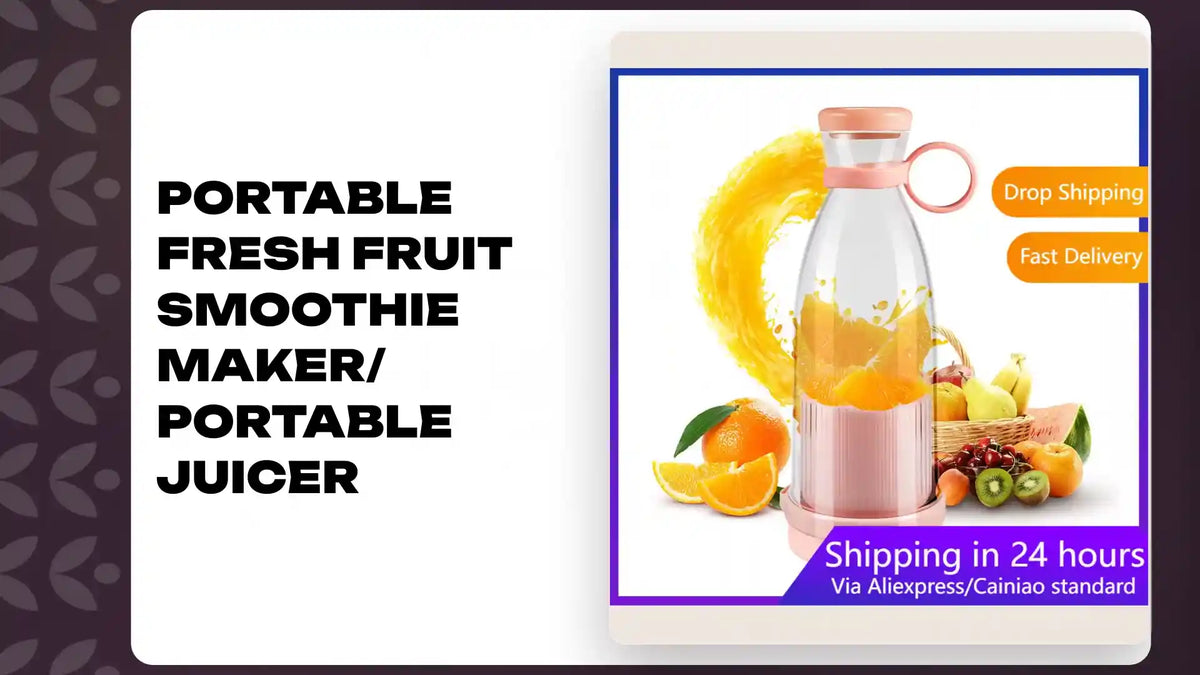 Portable Fresh Fruit Smoothie Maker/ Portable Juicer by@Outfy