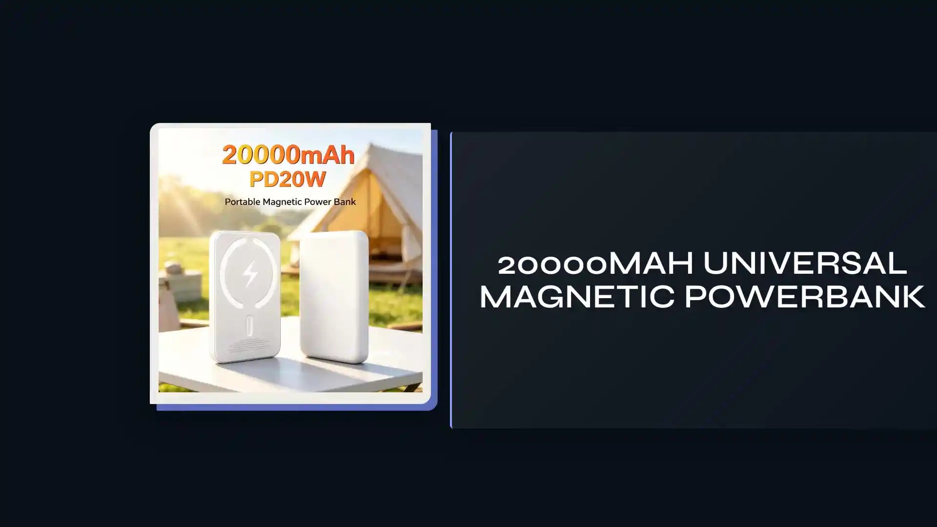 20000mAh Universal Magnetic Powerbank by@Outfy
